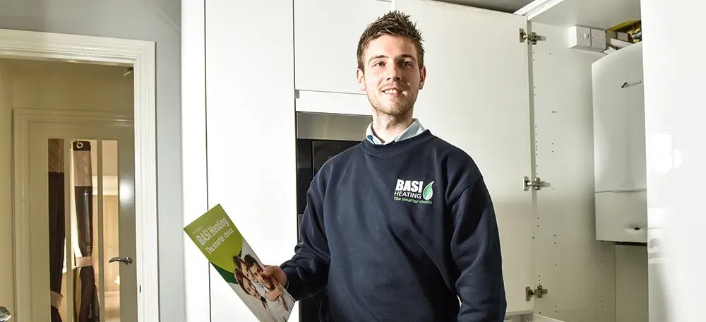 A BASI engineer carrying out an annual aftercare service to keep a warranty live