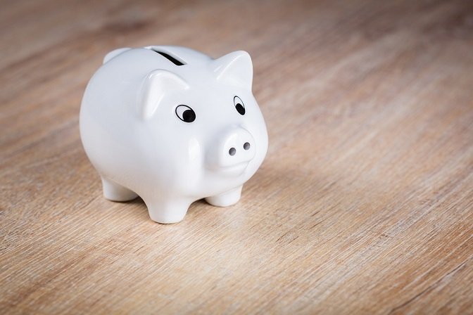 A piggy bank representing energy bill savings
